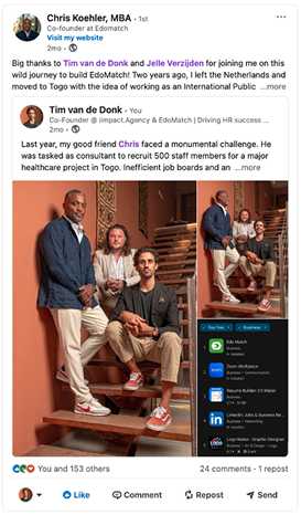 Couverture article de presse sur EdoMatch